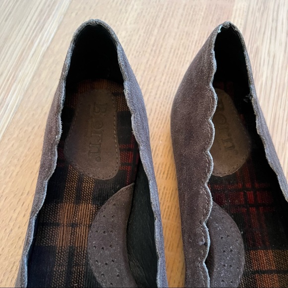 Born Scalloped Suede Flats - Picture 8 of 11